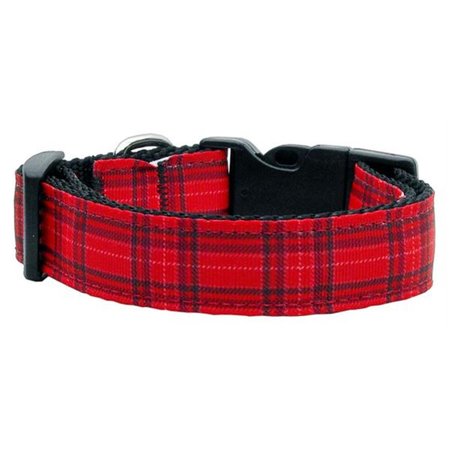 UNCONDITIONAL LOVE Plaid Nylon Collar  Red Large UN787851